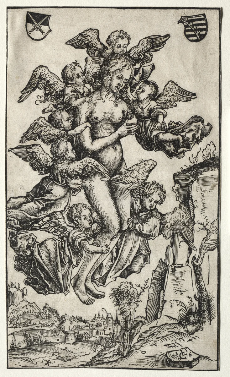 The Ecstasy of St. Mary Magdalene by Lucas Cranach, print, 1506