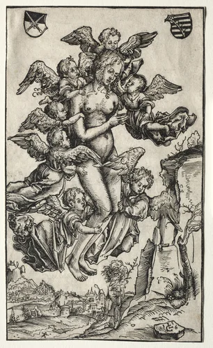 The Ecstasy of St. Mary Magdalene by Lucas Cranach, print, 1506
