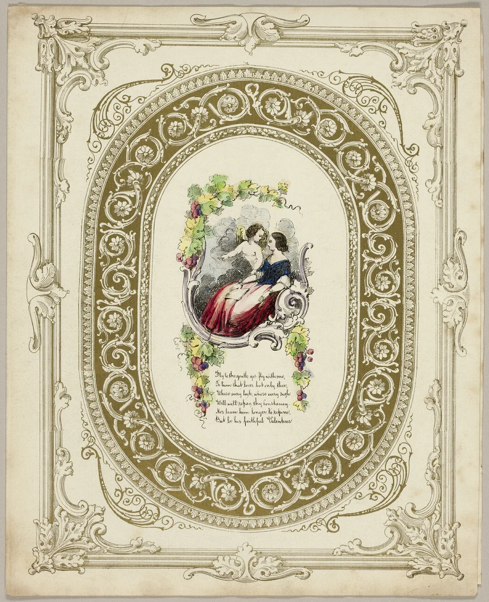 Fly to the Youth (valentine) by Unknown Artist, other, 1845-1855