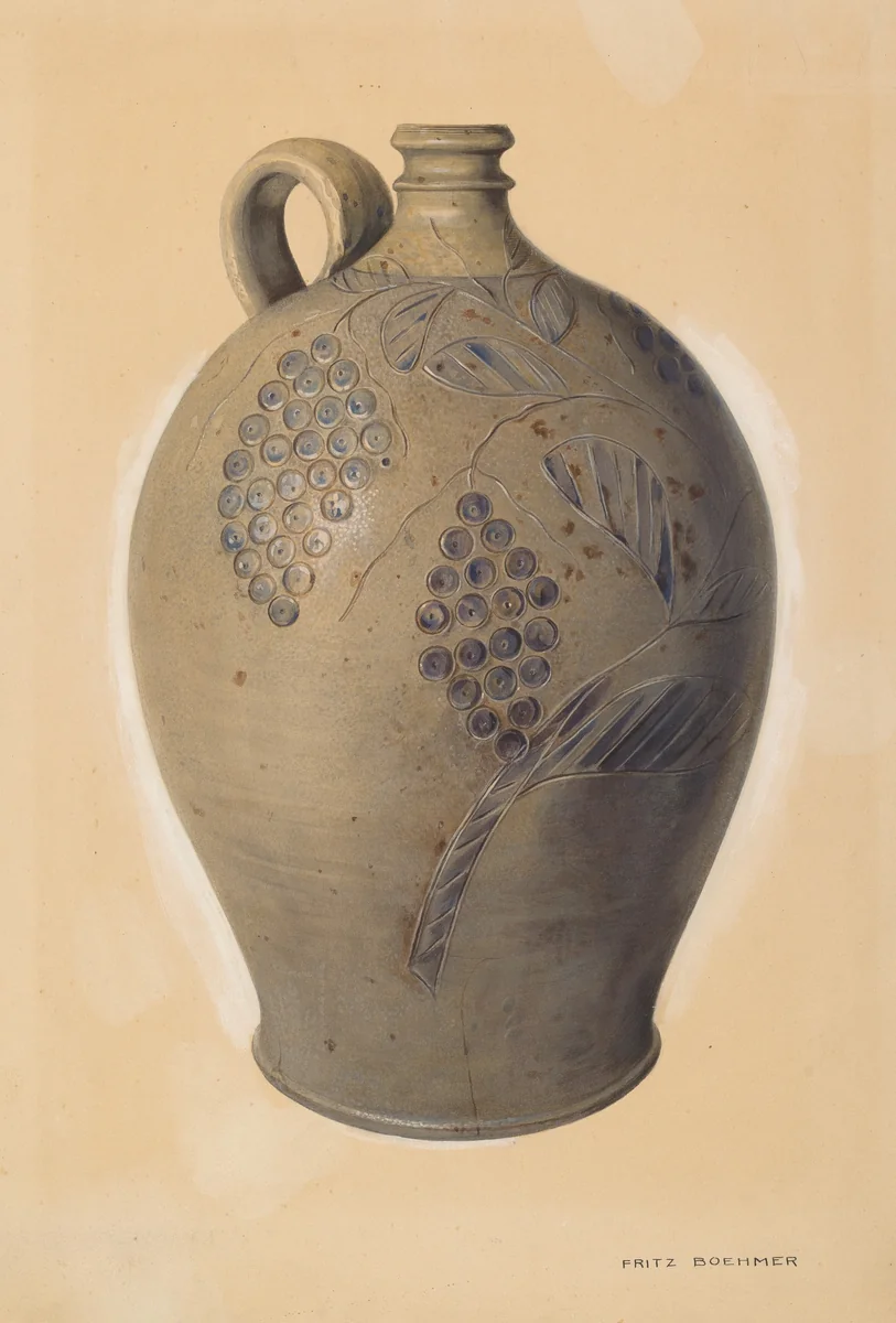 Wine Jug by Fritz Boehmer, index of american design, 1939