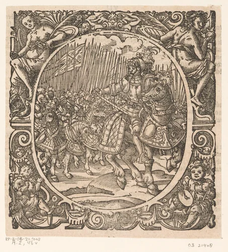Generaal voor zijn cavalerie by Jost Amman, print, 1573