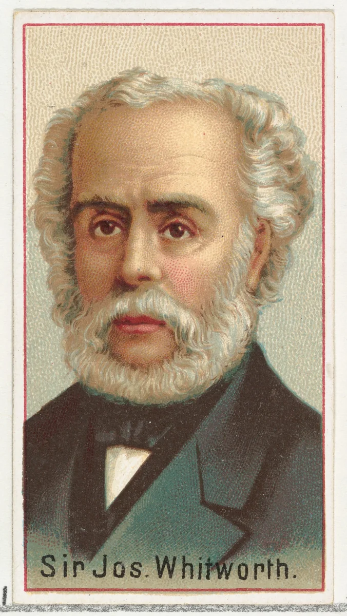 Sir Joseph Whitworth, printer's sample for the World's Inventors souvenir album (A25) for Allen & Ginter Cigarettes by Allen & Ginter, print, 1888