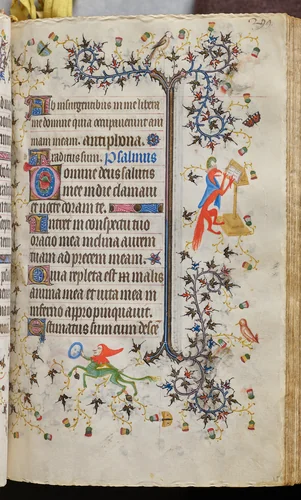 Hours of Charles the Noble, King of Navarre (1361-1425): fol. 150r, Text by Master of the Brussels Initials and Associates, book, 1400-1410