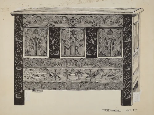 Hadley Chest by Harold Merriam, index of american design, 1936