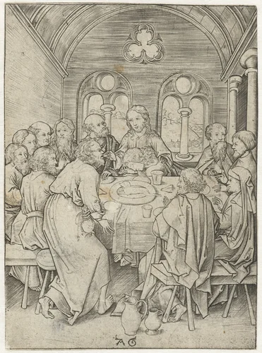 Laatste Avondmaal by Unknown, print, 1475-1500