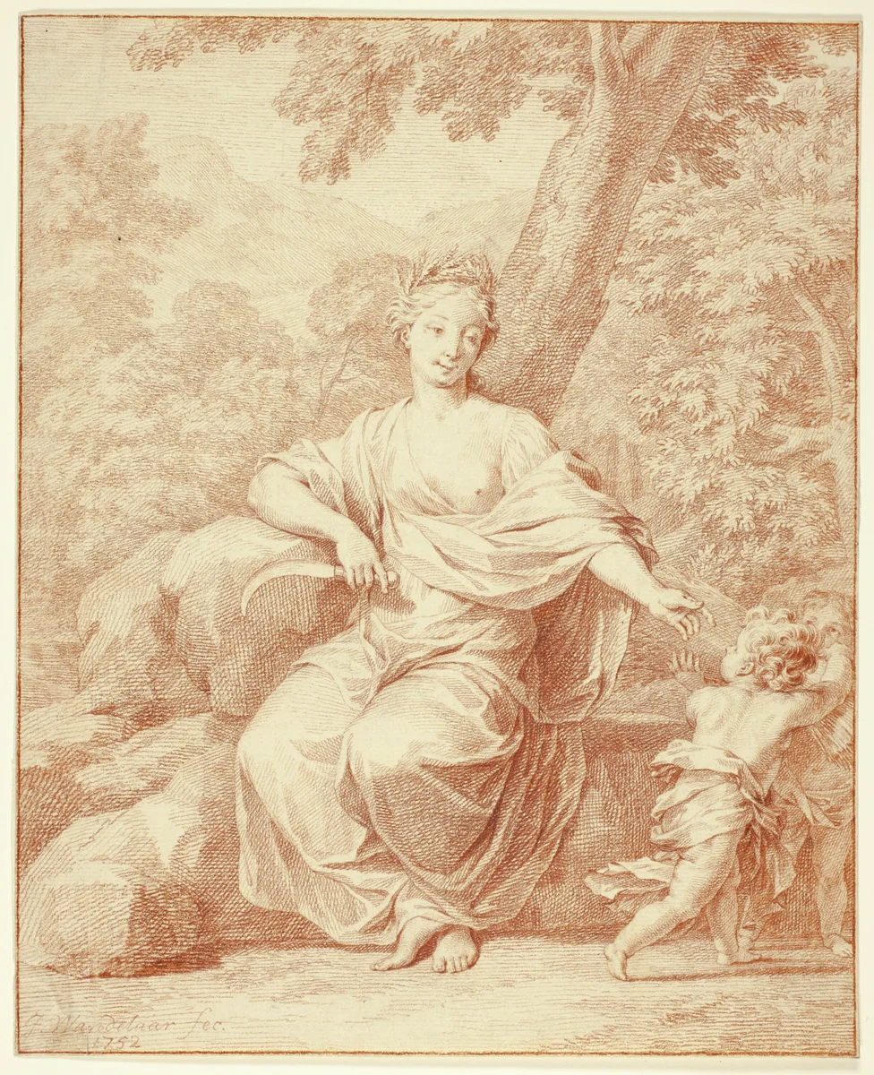 Ceres by Jan Wandelaar, drawing, 1752-1759