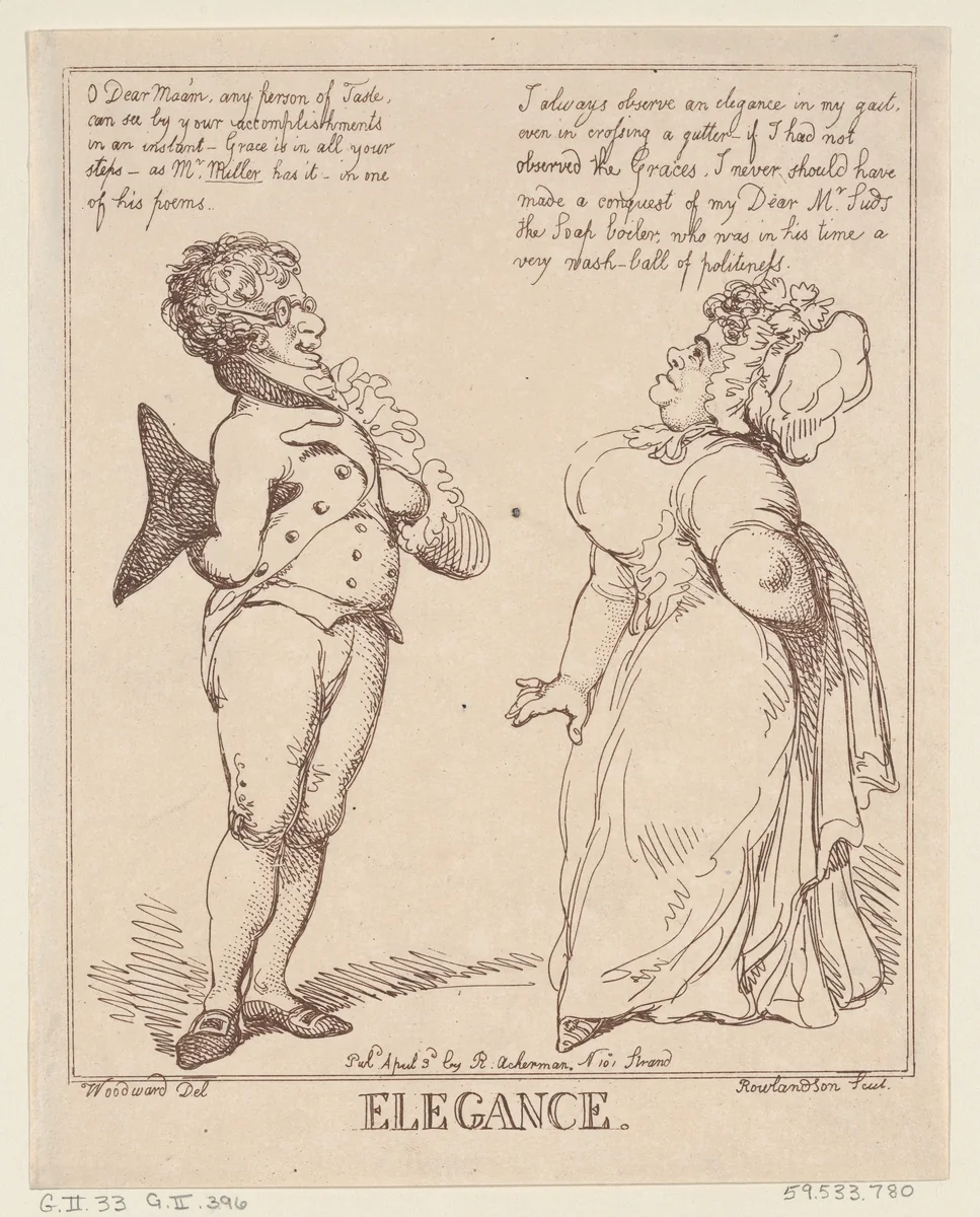 Elegance by Thomas Rowlandson, print, 1801