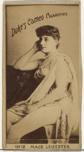 Card Number 16, Maud Leicester, from the Actors and Actresses series (N145-4) issued by Duke Sons & Co. to promote Cameo Cigarettes by W. Duke, Sons & Co., photograph, 1880-1889