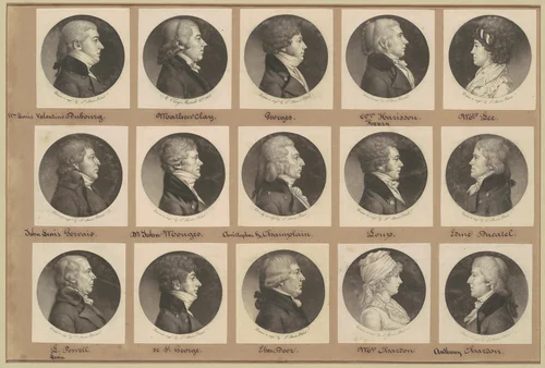 Saint-Mémin Collection of Portraits, Group 15 by Charles B. J. Févret de Saint-Mémin, volume, 1799-1800