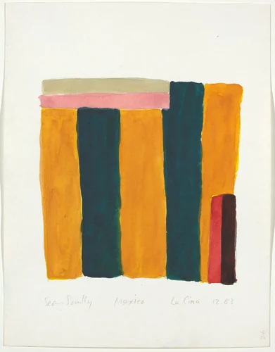 Mexico La Cina by Sean Scully, drawing, 1983