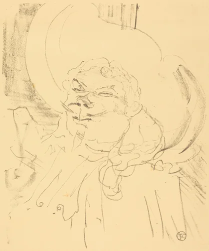 Coquelin the Elder (Coquelin aine) by Henri de Toulouse-Lautrec, print, 1896