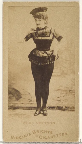 Miss Stetson, from the Actors and Actresses series (N45, Type 1) for Virginia Brights Cigarettes by Allen & Ginter, photograph, 1885-1891