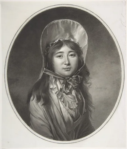 Madame Claire Philippe de La Pierre (née da Cunha) by Jacques-Antoine-Marie Lemoine, drawing, 1796
