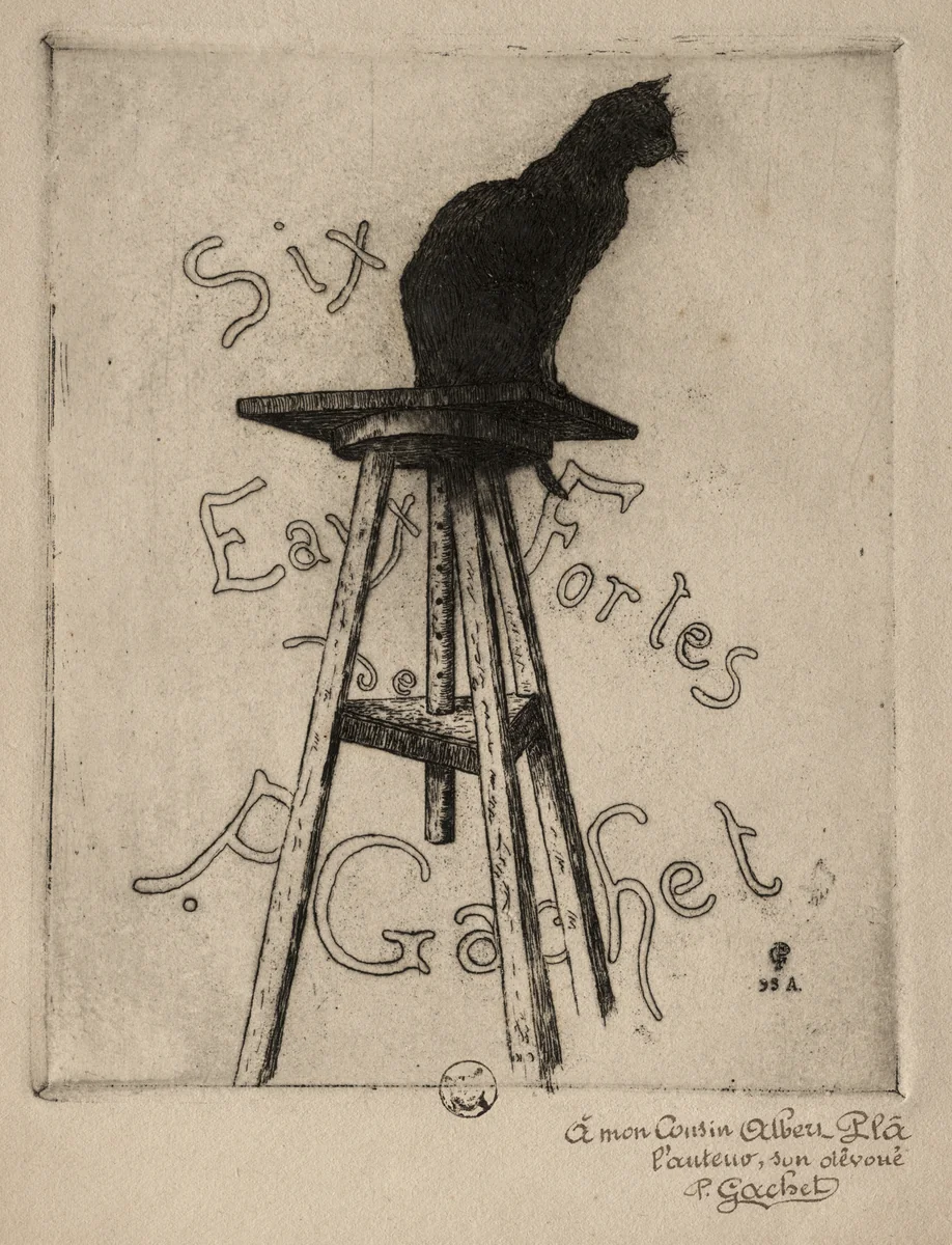 Six Etchings: Frontispiece by Paul Gachet, print, 1895