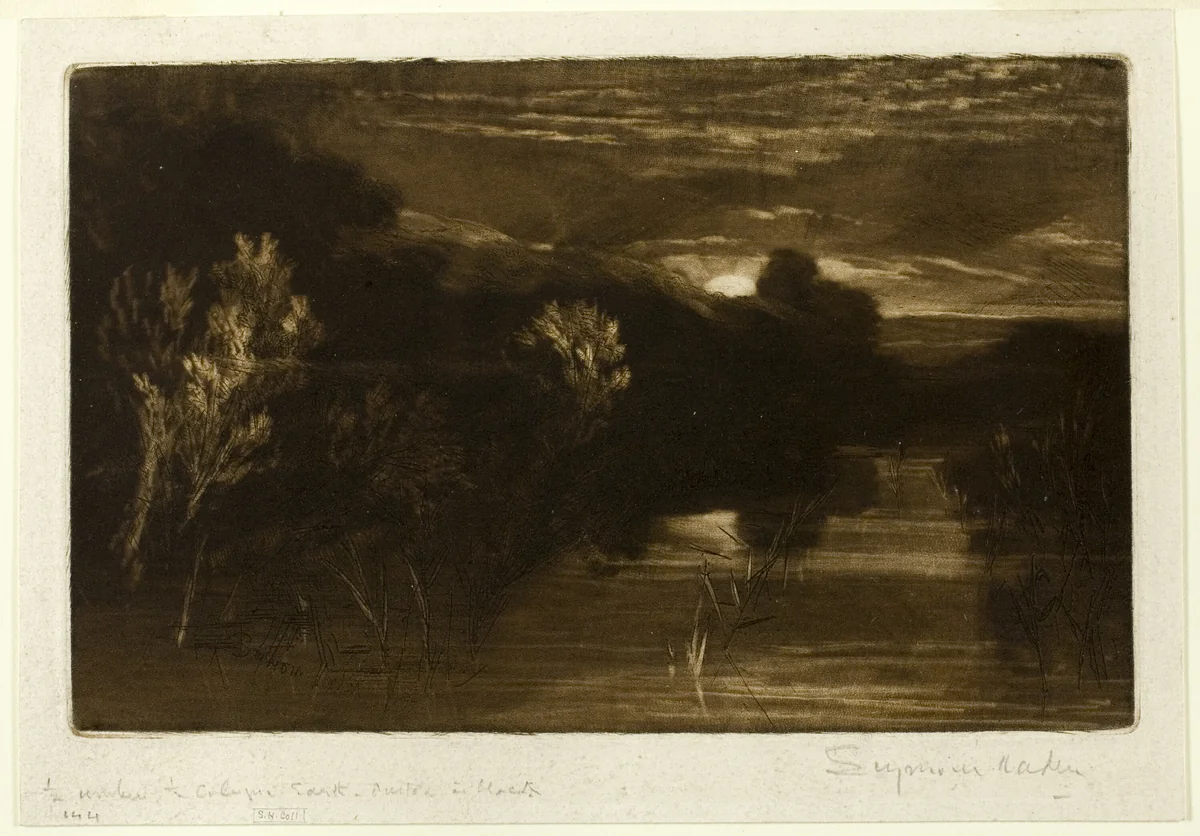 Winchelsea Canal by Francis Seymour-Haden, print, 1872-1882