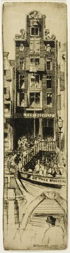 Van der Deevilij, plate six from the North Holland Set by David Young Cameron, print, 1892