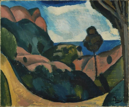 Landscape near Cassis by André Derain, painting, 1907
