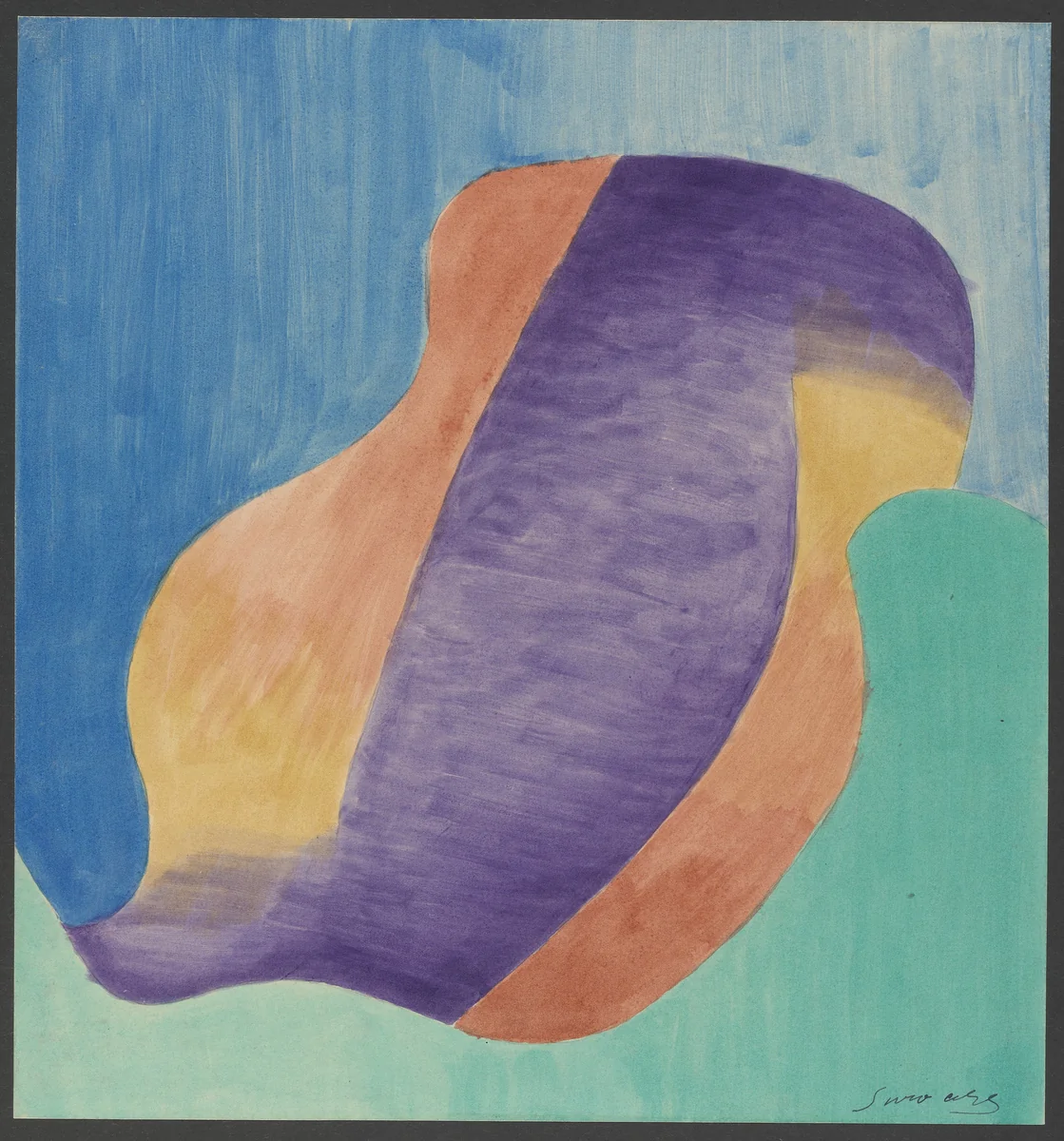 Colored Rhythm: Study for the Film by Léopold Survage, drawing, 1913