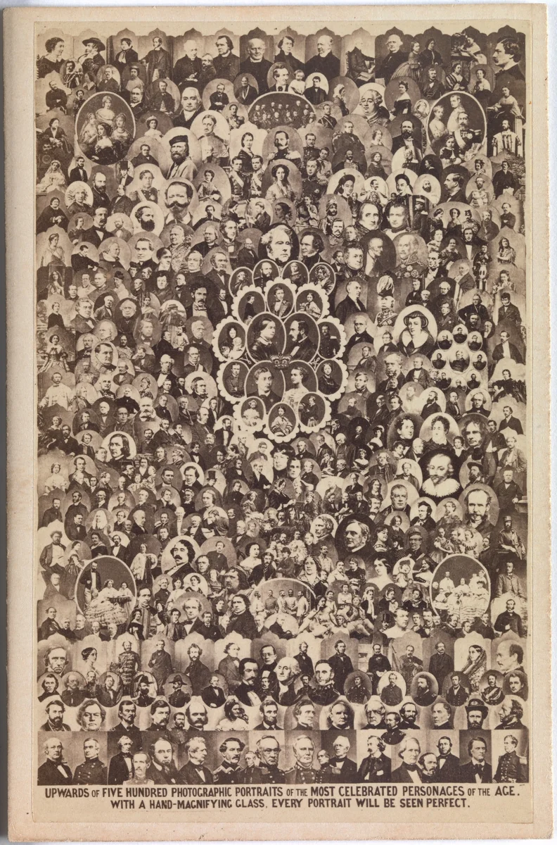 Upwards of Five Hundred Photographic Portraits of the Most Celebrated Personages of the Age by Ashford Brothers & Co., photograph, 1859-1869