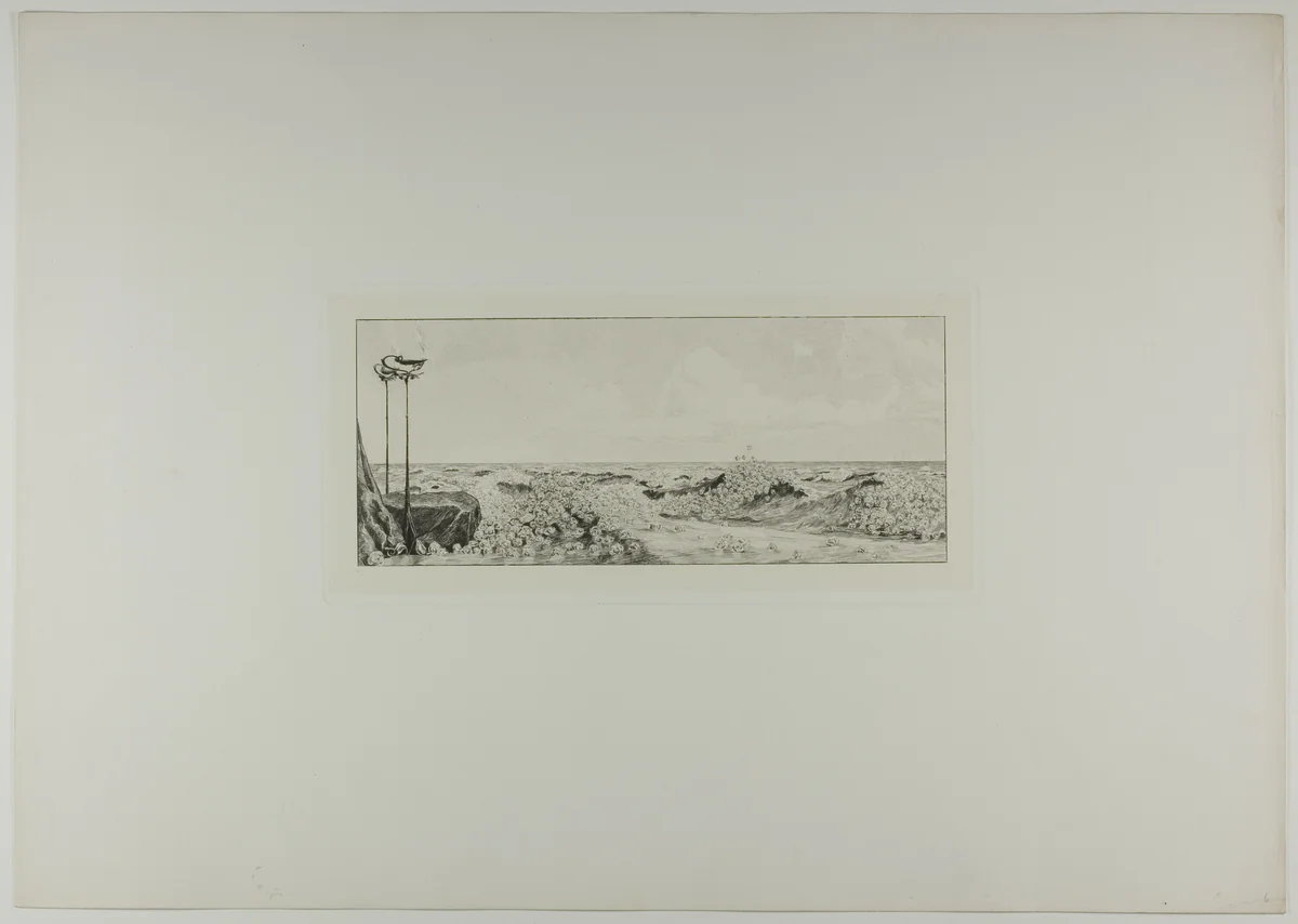 Homage, plate six from A Glove by Max Klinger, print, 1881