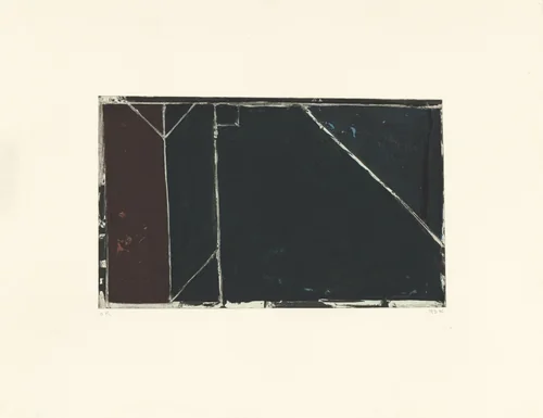 Folsom Street Variations I (Black) by Richard Diebenkorn, print, 1986