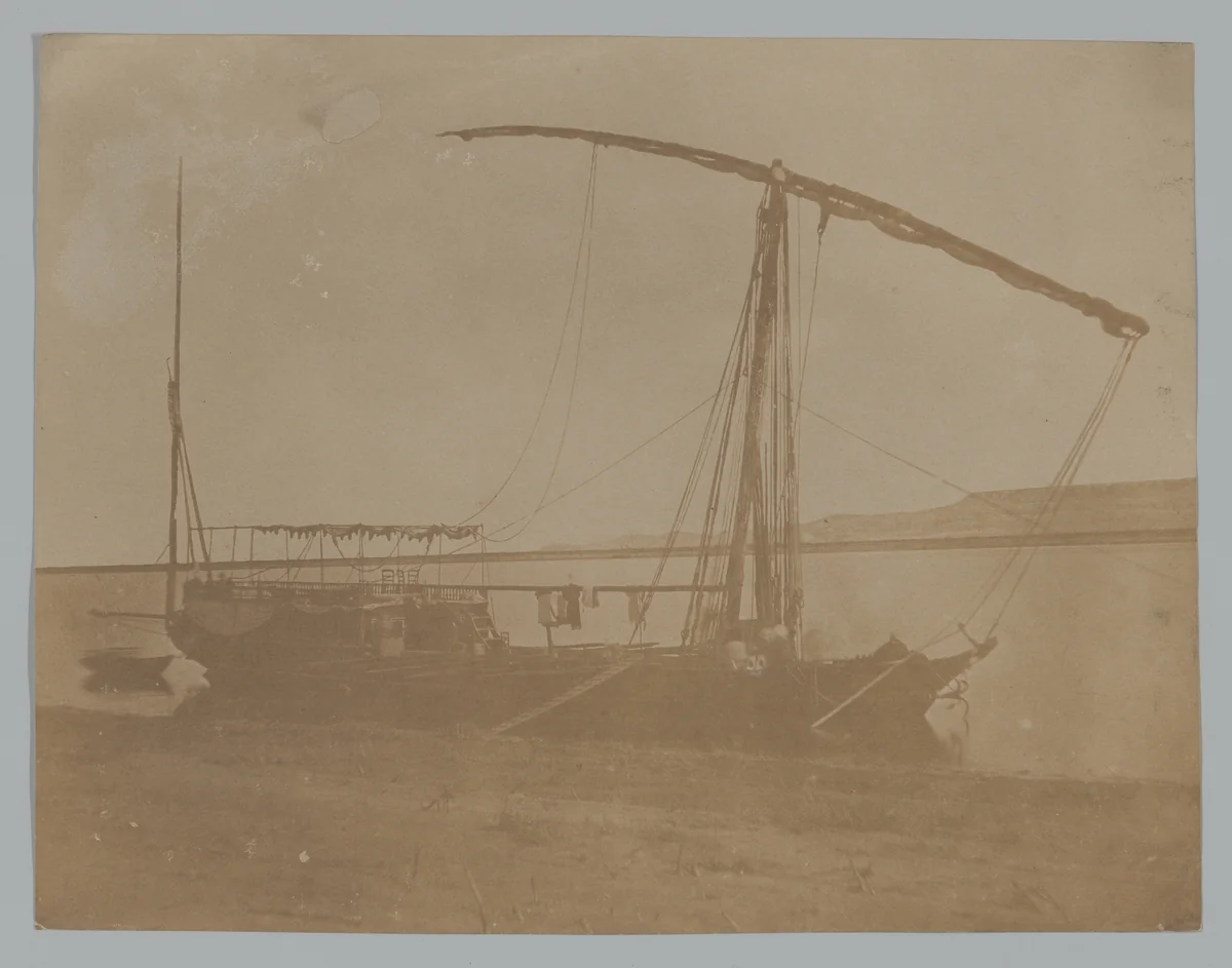 Nile Boat, Egypt by Leavitt Hunt, photograph, 1851