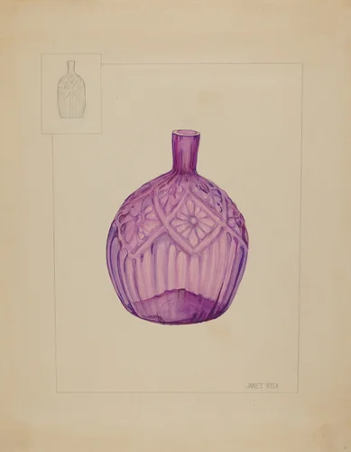 Bottle by Janet Riza, index of american design, 1937