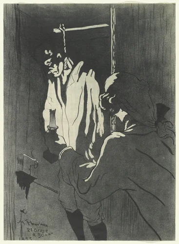 Hanging Man (Le Pendu) by Henri de Toulouse-Lautrec, print, 1895