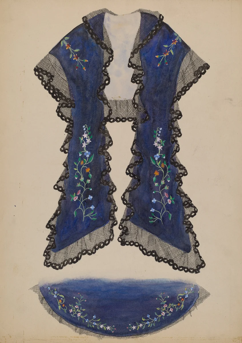 Shoulder Cape by Beverly Chichester, index of american design, 1936