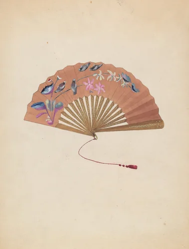 Fan by Bessie Forman, index of american design, 1935-1942