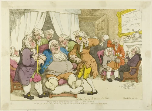 The Consultation or Last Hope by Thomas Rowlandson, print, 1808