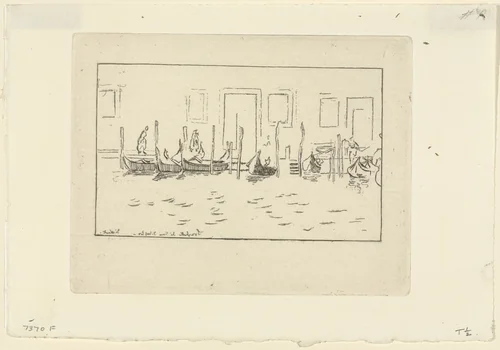 Gondolas by Walter Richard Sickert, print, 1900