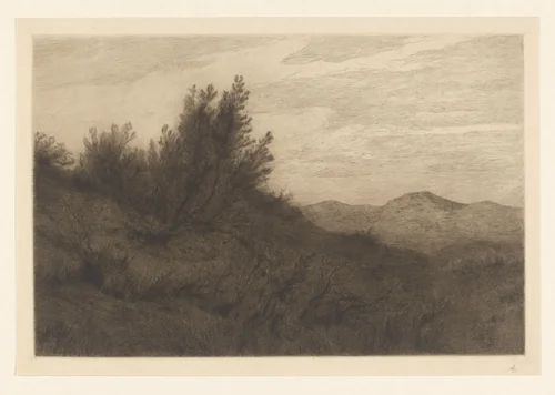 Duinlandschap by Carel Nicolaas Storm van 's-Gravesande, print, 1880-1924