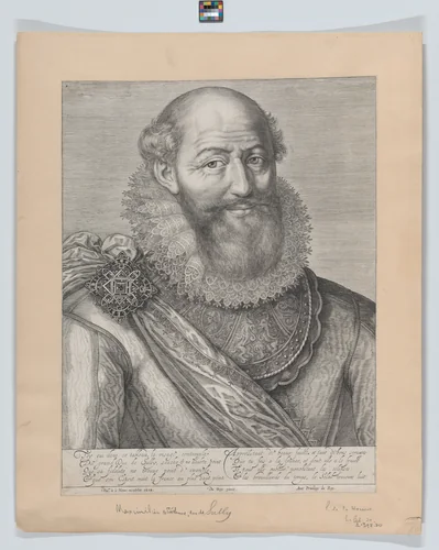 Portrait of Maximilien de Béthune, Duc de Sully by Jacob Matham, print, 1612