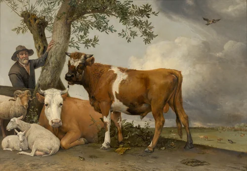 The Bull by Paulus Potter, painting, 1647