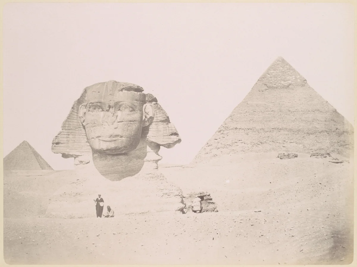 Pyramides et le Sphinx by Félix Bonfils, photograph, 1860-1879