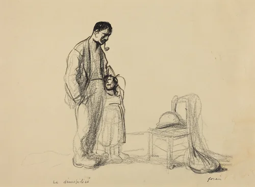 Le demobilisé by Jean-Louis Forain, drawing, 1914-1919