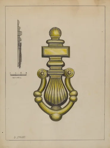 Door Knocker by Jack Staloff, index of american design, 1936