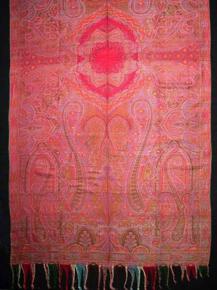 Shawl by Clabburn, Sons and Crisp, textile, 1860-1869