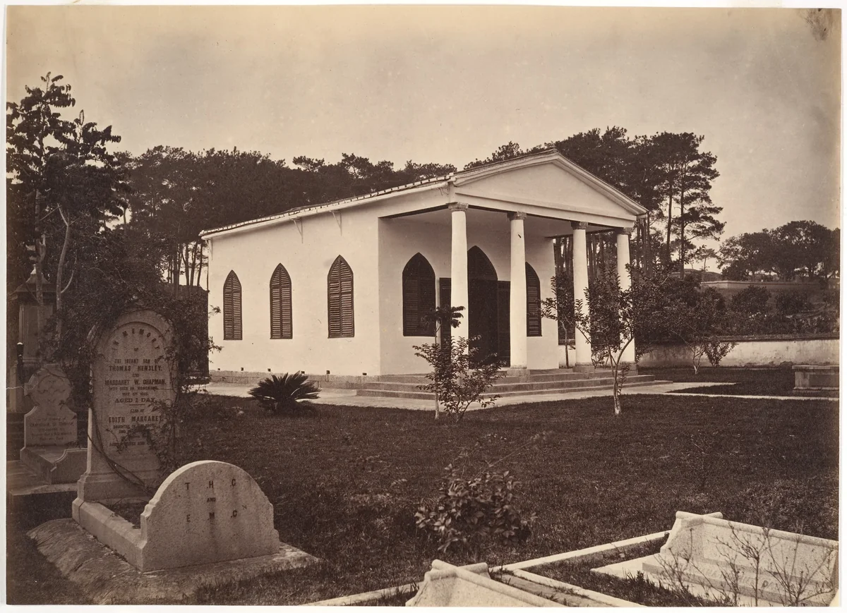 Cemetery at Foochow by John Thomson, photograph, 1869