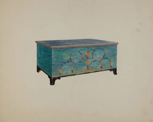 Pa. German Chest by Eileen Knox, index of american design, 1940