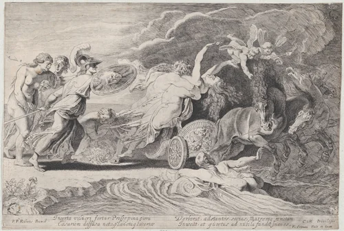 The Abduction of Proserpina by Pieter Soutman, print, 1615-1630