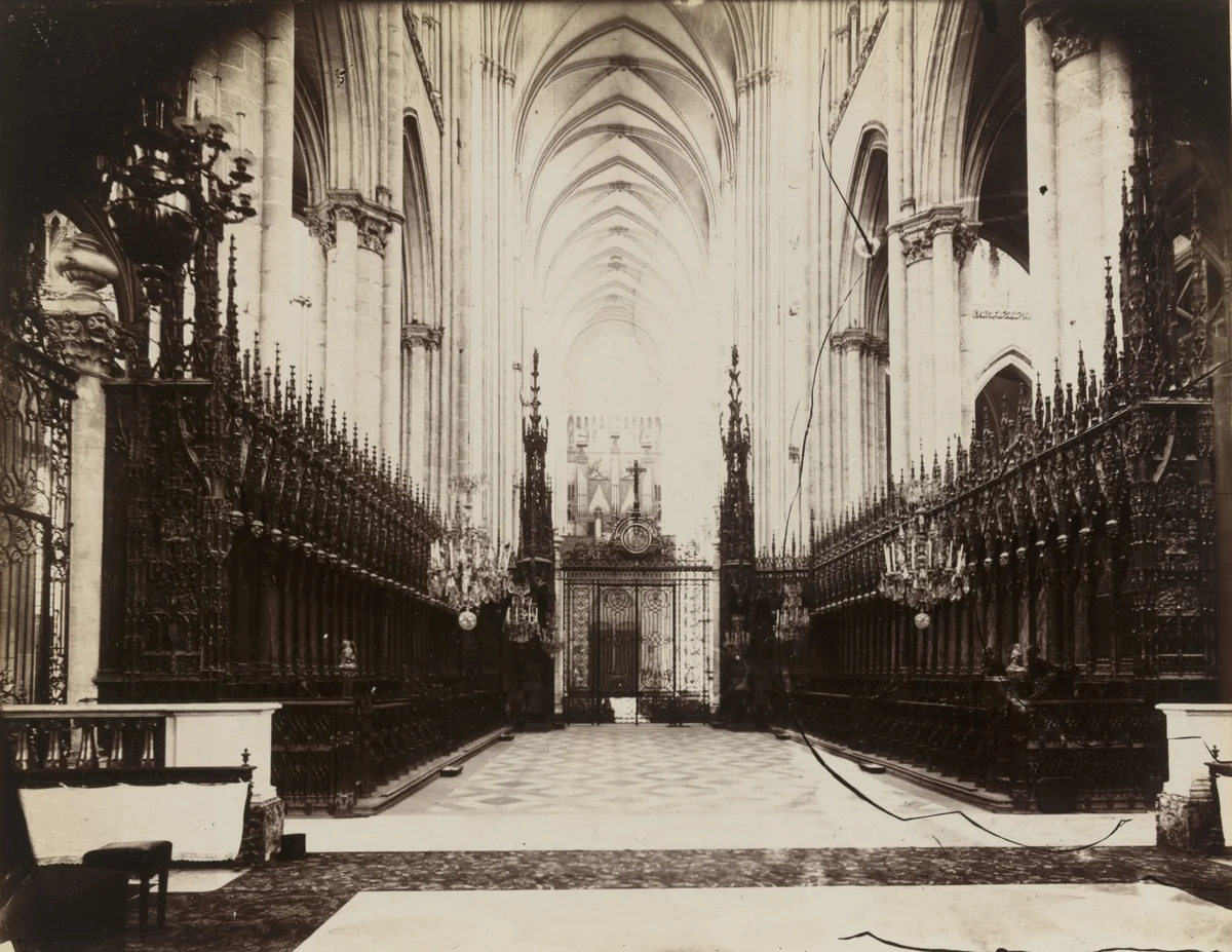 Amiens (stalles) by Eugène Atget, photograph, 1900