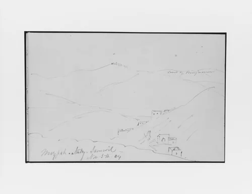 Land of Benjamin (from Sketchbook) by Mary Newbold Sargent, artwork, 1904