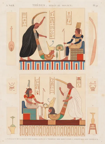 Description of Egypt: Thebes Byban el Molouk, Vol. II, Pl. 91 by Antoine Maxime Monsaldy, print, 1812
