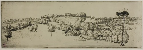 Landscape, Brittany by Donald Shaw MacLaughlan, print, 1907