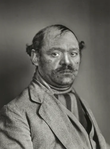 Turkish Mousetrap Salesman by August Sander, photograph, 1924