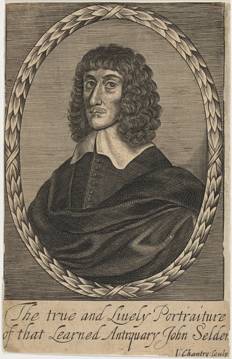 John Selden, Jurist and Antiquary by John Chantry, print, 1580-1699