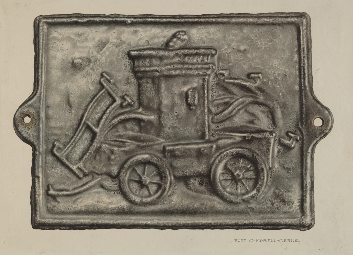 Firemark by Rose Campbell-Gerke, index of american design, 1940