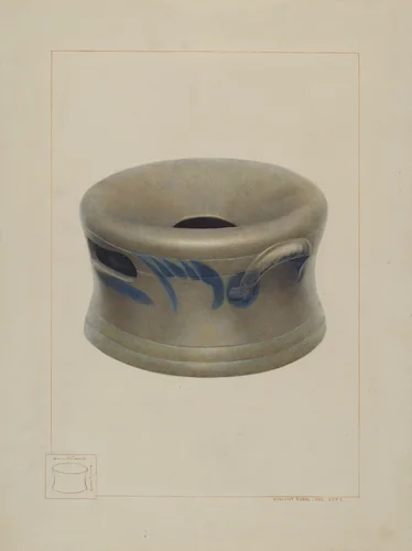 Crockery Cuspidor by Vincent P. Rosel, index of american design, 1938